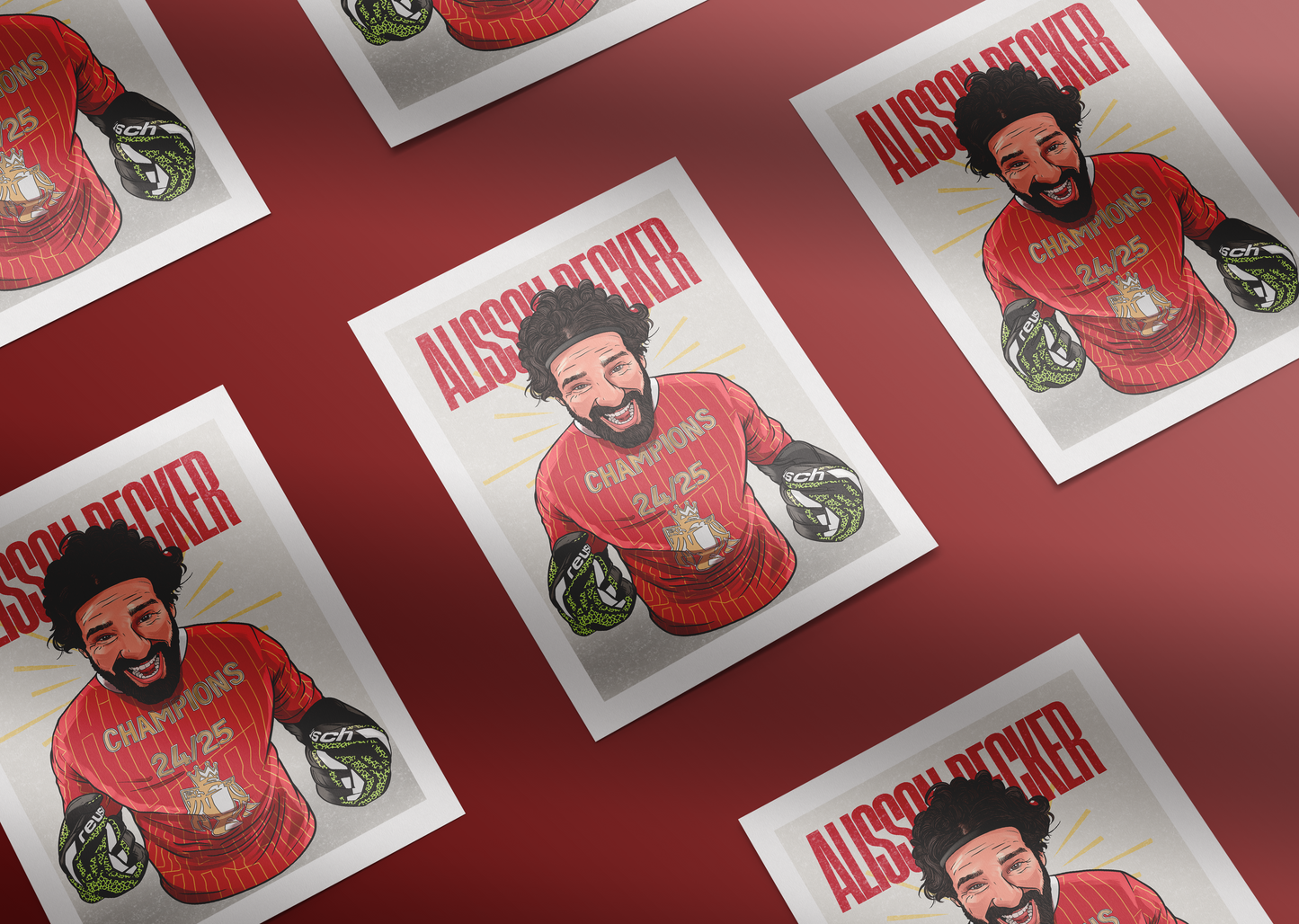 Alisson Becker Champions 2025 Print