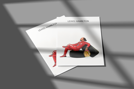 Lewis Hamilton x Ferrari Print