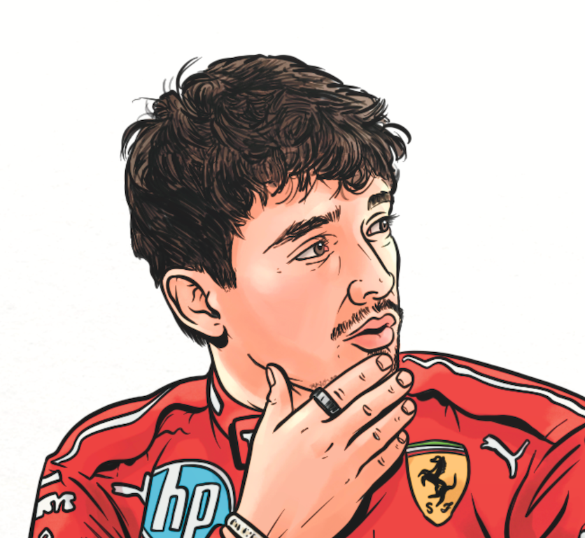 Charles LeClerc x Ferrari Print