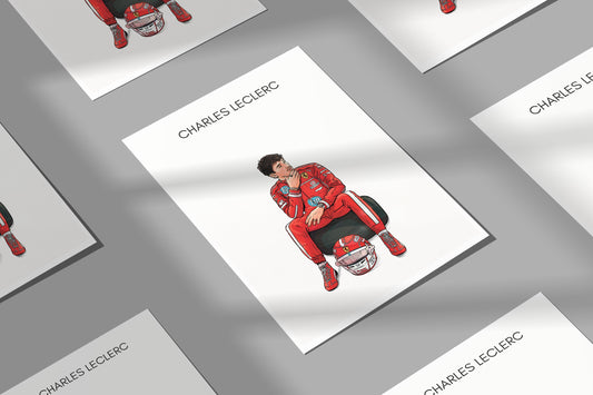 Charles LeClerc x Ferrari Print