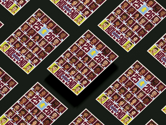 Squid Inc Aston Villa FC 2025/26 Squad Print