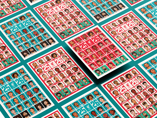 Squid Inc Limited Edition Liverpool FC 2025/26 Squad Print