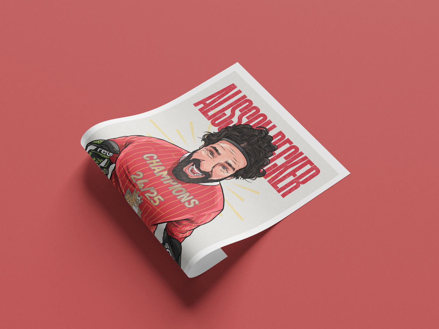 Alisson Becker Champions 2025 Print